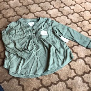 NwT old navy olive green tunic blouse